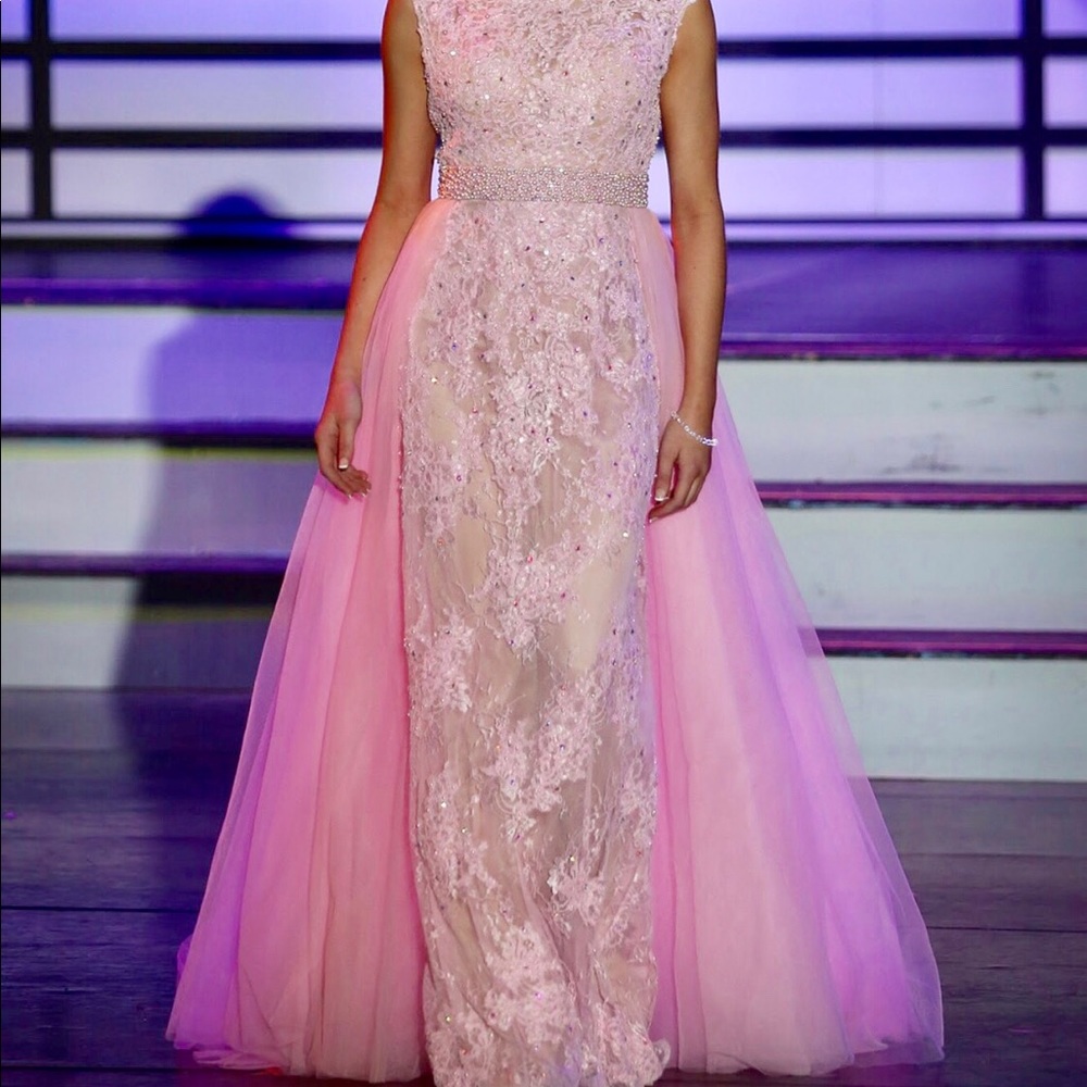 Gown with train